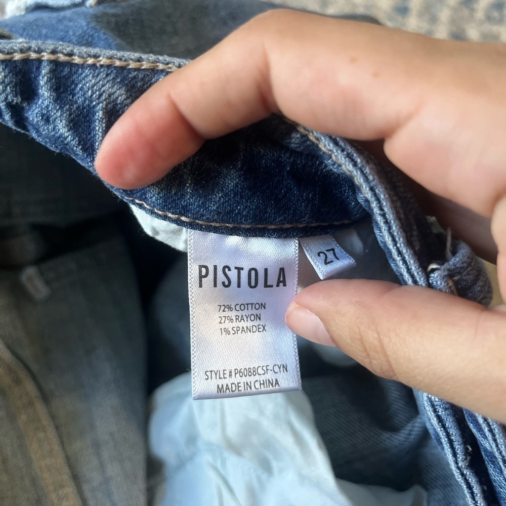 Pistola mini bootcut distressed jeans size 27 - Picture 3 of 4